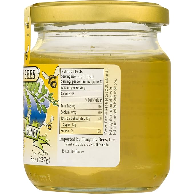 HUNGARY BEES Wild Acacia Honey 8.8 OZ