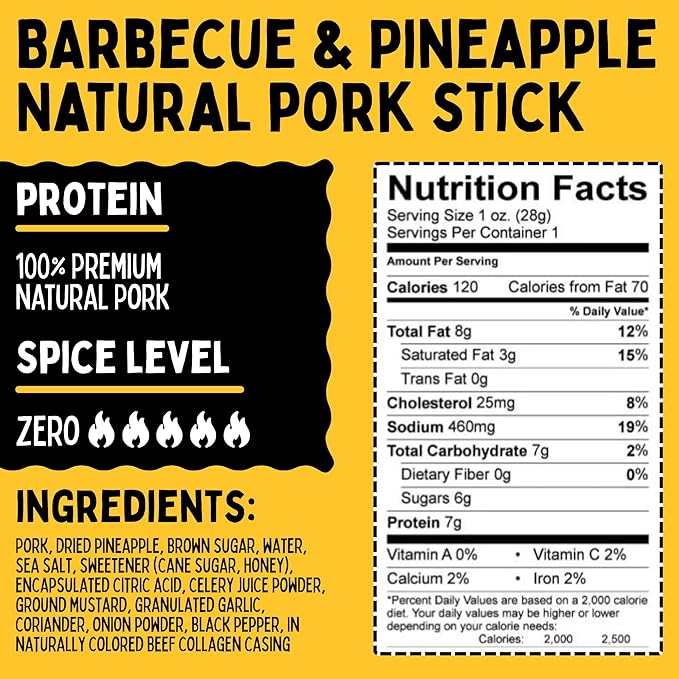 6 Flavor Variety Meat Sticks. No Added Nitrates Gluten Soy MSG Dairy or Nuts. 4 100% Grass-fed Beef flavors 1 Free-Range Turkey Flavor &amp 1 Natural Pork Flavor (8 of Each 48-cnt 1-oz Stic