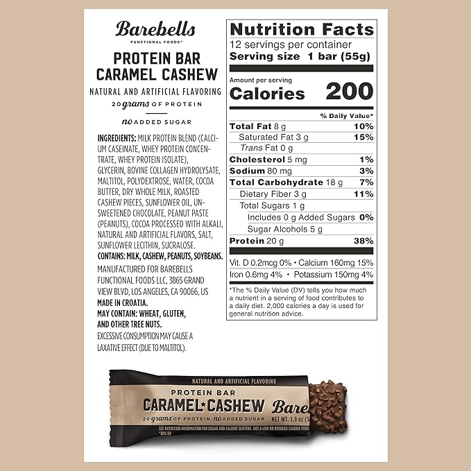 Barebells Caramel Cashew and Cookies &amp Cream - 24 Pack