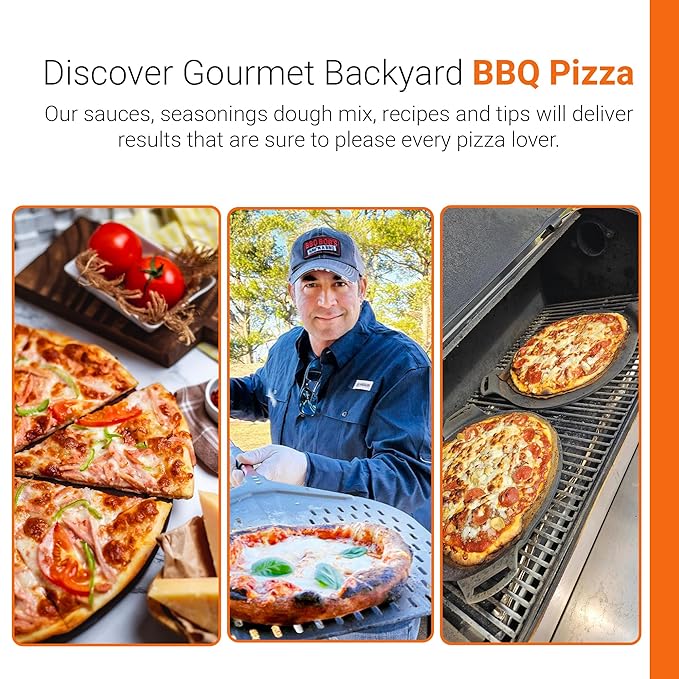 Grill Master BBQ Pizza Set | The Ultimate Backyard BBQ Pizza Bundle feat. Bobby T's Gourmet Foods | Essential for Cooking Grilling and Smoking | Perfect Grill Gift for Men &amp Women