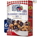 Calhoun Bend Mill Blueberry Crumble Mix | Delicious Easy to Make Crumble Dessert | Perfect for Blueberries or Your Favorite Fruits | Classic Dessert | Ideal for Baking Enthusiasts - 8 Oz (Pack of 6)
