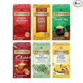 Twinings Variety Pack Tea Bags 25 Count (Pack of 6) Includes English Breakfast Earl Grey Lemon Ginger Peppermint Green and Chai Enjoy Hot or Iced 150 Teabags