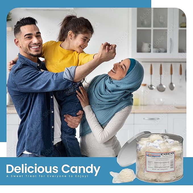 La Bayamesa || Coco Blanco || 3lb || (Coconut &amp Milk Candy Snack) coconut yogurt || coconut cookies || (pack 24)