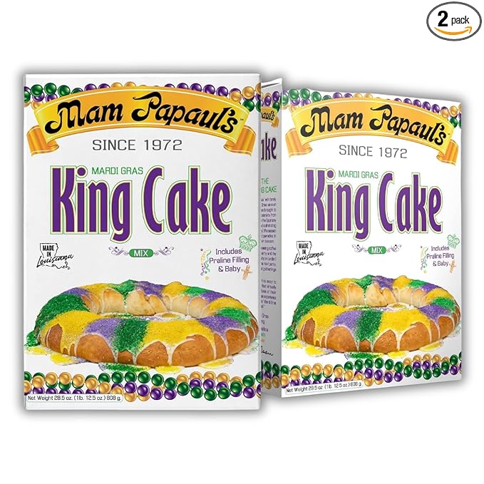 Mam Papaul's King Cake Mix 2pk