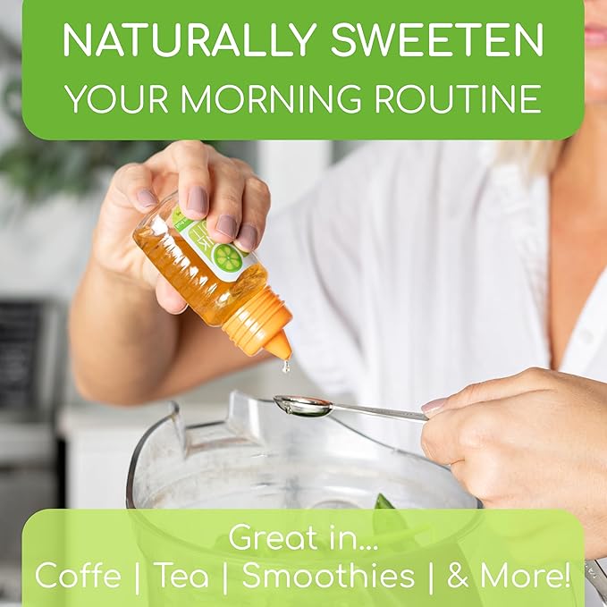 llinea Monk Fruit - 100% Monk Fruit Sweetens Coffee Tea Smoothie &amp More Zero-Calorie Zero-Carbs Gluten-Free Non-GMO No Erythritol Approx. 400 Servings - 2 Fl Ounces per Bottle 2 Pack