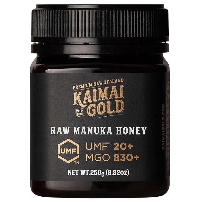 Kaimai Gold Raw Manuka Honey MGO 830+ New Zealand Honey Non-GMO Traceable from Hive to Hand Daily Wellness Support - 250g (8.8 Oz)