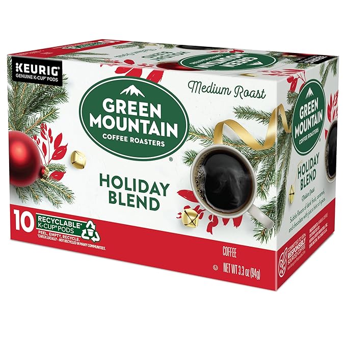Green Mountain Coffee Roasters Holiday Blend Coffee Keurig Single Serve K-Cup Pods 60 count