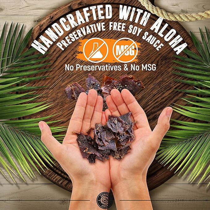 Kaimana Ahi Tuna Fish Jerky - Premium Protein &amp Rich In Omega-3's - All Natural &amp Wild Caught Tuna Jerky. Made in Hawaii USA. (7 Pack Ultimate Bundle)