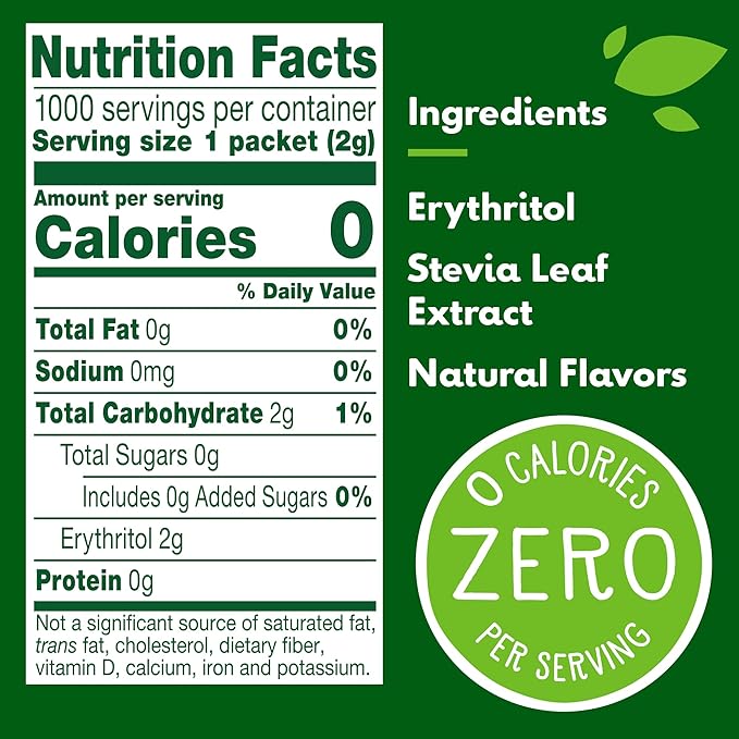 Truvia Natural Sweetener 1000/Carton (BBD02057)