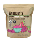 Anthony's Organic Dragon Fruit Powder 8 oz Freeze-Dried Gluten Free Non GMO