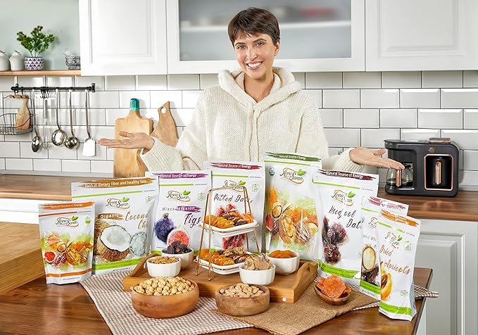Anna and Sarah Organic Medjool Dates 5 Pound Bag No Sugar Added Natural Dried Dates in Resealable Bag 5 Lbs