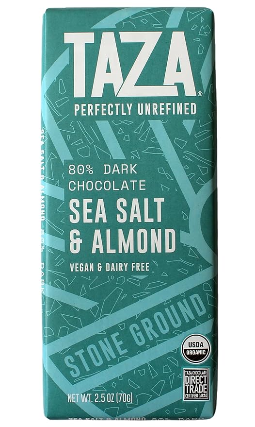 Taza Chocolate Organic Seriously Good Dark Chocolate Bar Variety Pack Bundle 2.5 oz (4 count) Vegan