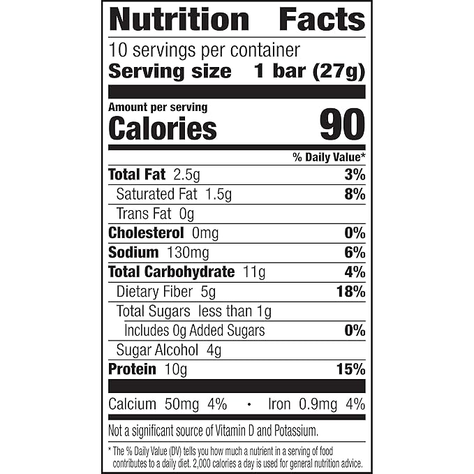 Protein One 90 Calorie Keto Protein Bars Peanut Butter Chocolate 10 ct (Pack of 6)