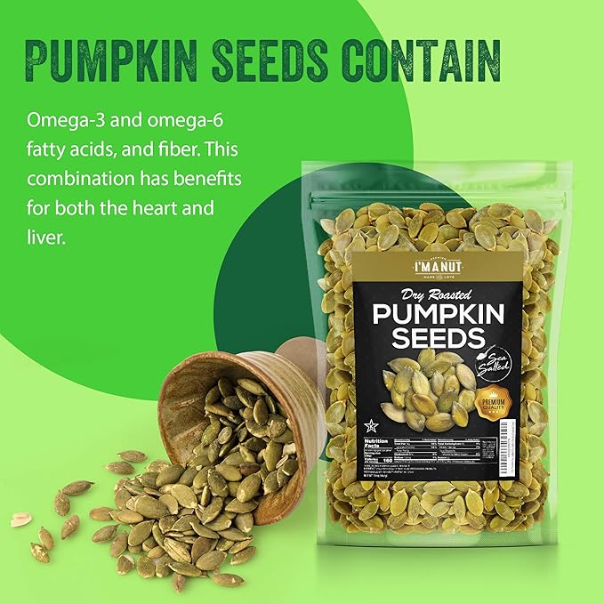 Oven Toasted Pumpkin Seeds with Sea Salt (Papitas) 48 oz (3 lb) Batch Tested Gluten &amp Peanut Free | No Oils | No PPO | Non GMO | Vegan and Keto Friendly | Premium Quality