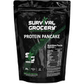 Survival Grocery® Protein Pancake Mix - High Protein (20g) Balanced Macros (15g Fat 14g Net Carbs) Organic Pea Protein Base - Gluten-Free Dairy-Free Just Add Water (1 kg / 1 Bag)