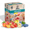Instant Oatmeal Fruit &amp Cream Variety Pack – 40 Individual Servings (1.05 oz Each) – Custom Bundled by MOOCHI