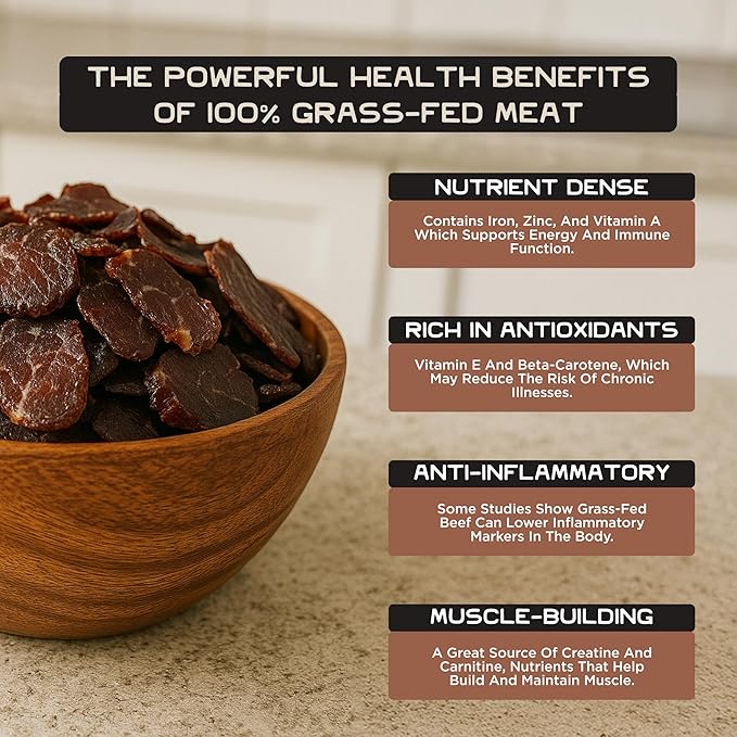 Lineage Provisions 100% Grass Fed Air-Dried Steak - Nutrient-Dense Carnivore Snacks - Tender Beef Jerky Bites - Keto-Friendly Steak Jerky - Zero Sugar Zero Carbs - High Protein Snack - 3-Pack