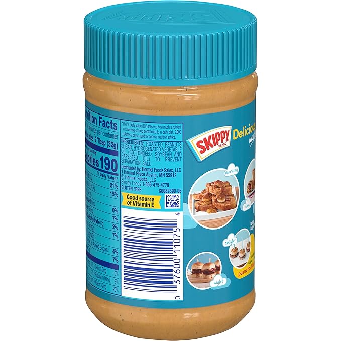 SKIPPY Creamy Peanut Butter 16.3 oz JarsBulk Peanut Butter(Pack of 16)