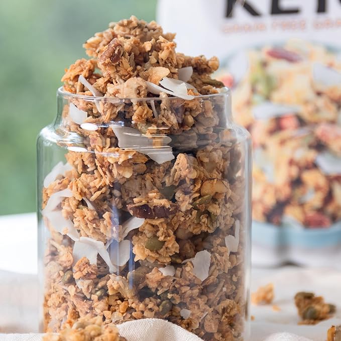 InnoFoods Grain Free Granola Keto &amp Low Carb 3 Pack 22 oz Each