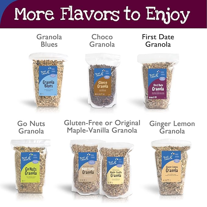 True North Granola – First Date Granola Maple Pecan Rich in Protein Low Sugar Gluten Free Vegan Non-GMO Bulk Bag 5 lb.