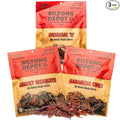 Biltong Depot Variety Pack – Smoky Mesquite Habanero Chili &amp Original with Fat | Biltong Slices | 3oz Bags (3 Pack) | Air-Dried Beef Jerky Snack | High Protein | Keto &amp Paleo Friendly | Zero