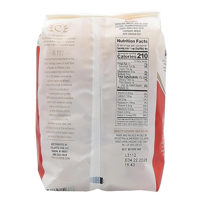 Colavita Pasta - Pennoni Lisci 1 Pound - Pack of 20