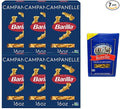 Barilla Campanelle Pasta | Non-GMO Pasta Made with Durum Wheat Semolina 16 oz (Pack of 6) &amp Market Basket Rotelle Pasta Italian-Style 12oz