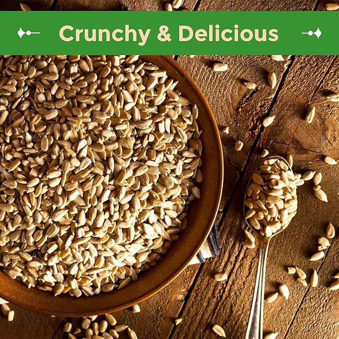Sincerely Nuts Sunflower Seeds Unsalted (No Shell) (No Shell) (5 LB)- Nutritious and Satisfying Snack-Crunchy and Delicious-Perfect Addition to Any Meal - Gluten-Free Food Vegan and Kosher Certified