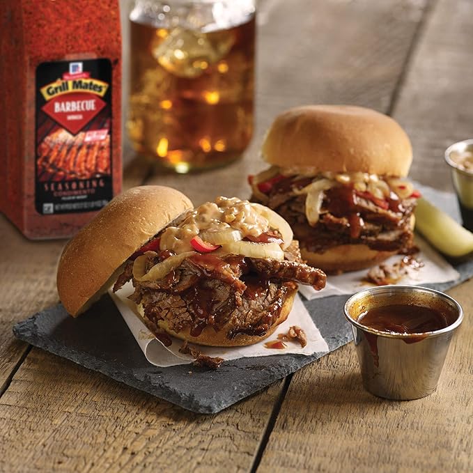 McCormick Grill Mates Barbecue Seasoning 27 oz (Pack of 6) - Six 27 Ounce Containers of Barbecue Rub Perfect for Proteins Vegetables and Fruits