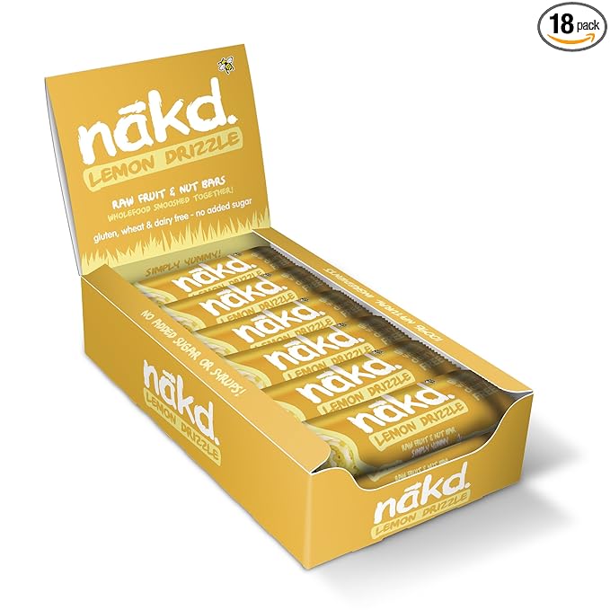 Nakd Bar Lemon Drizzle Gluten Free (35g x 18)