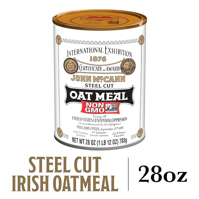 McCann's Irish Oatmeal Traditional Steel Cut Oats 28 Ounce (Pack of 12)