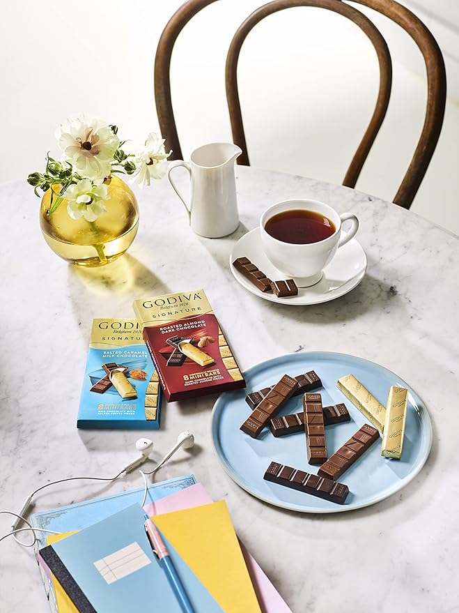 Godiva Chocolatier Signature Mini Bars Sea Salt Dark Chocolate 12-Ct. (8 pc. each)