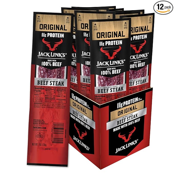 Jack Link's Premium Cuts Beef Steak Original 1-Ounce (Pack of 12)