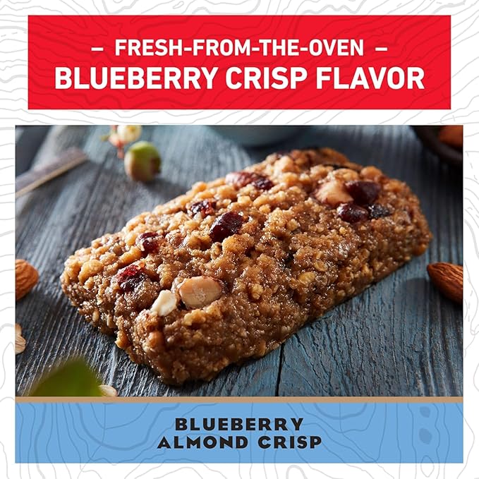 CLIF BARS - Energy Bars - Blueberry Almond Crisp - Made with Organic Oats - Plant Based Food - Vegetarian - Kosher (2.4 Ounce Protein Bars 24 Count)12 Count (Pack of 2)