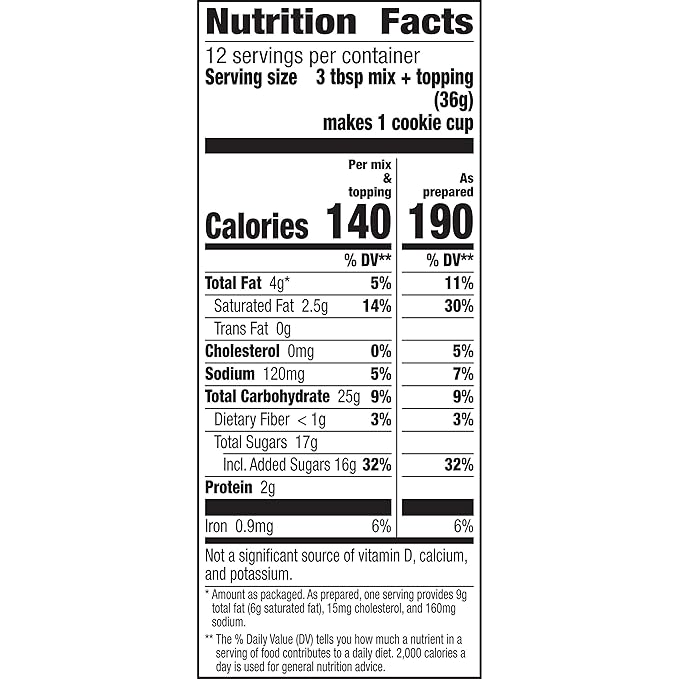 Betty Crocker Chocolate Chip Fudge Cookie Cups 15.1 oz (Pack of 5)
