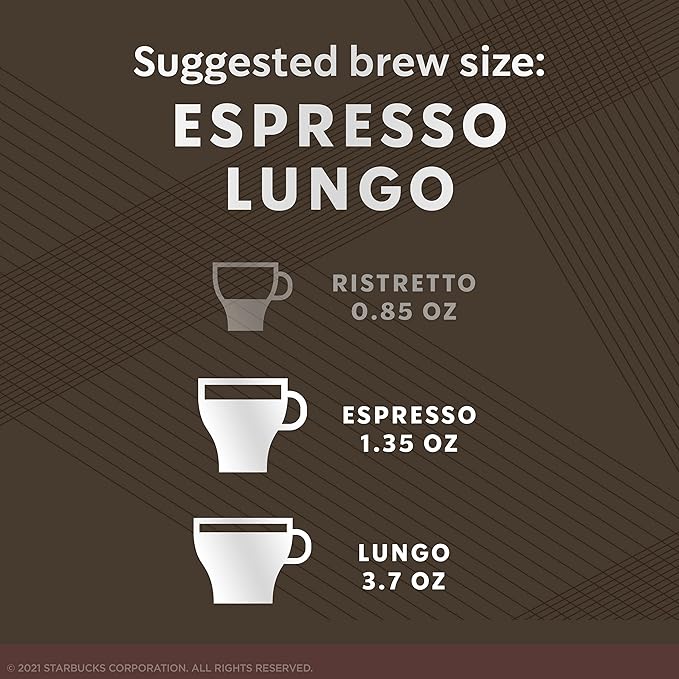 Starbucks by Nespresso Original Line Dark Roast Italian Roast Coffee 50-count Espresso Pods