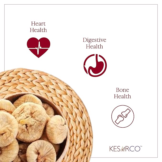KESARCO Dried Afghani Figs Anjeer High In Fiber Rich In Calcium Phosphorus And Magnesiu(400 Gm)