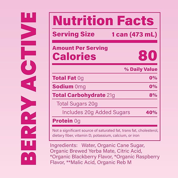 COOLER CO 12 PACK YERBA MATE (12 Pack Berry Active)