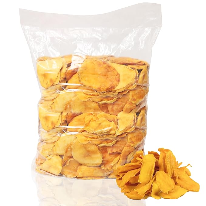 Anna and Sarah Dried Organic Mango BULK No Sugar Added No Preservatives Al-Natural Premium Quality in Bag 10 Lbs