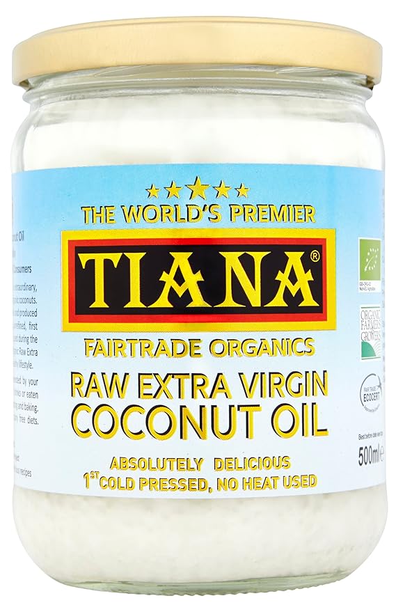 TIANA Fair Trade Organics Raw Extra Virgin Coconut Oil 500 ml