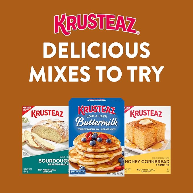 Krusteaz Light &amp Fluffy Pumpkin Spice Complete Pancake Mix 16-Ounce Boxes (Pack of 8)