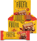 FULFIL Protein Snack Bars Chocolate Peanut Butter Flavored Gluten Free with 15g Protein Pantry Staples 12 Count