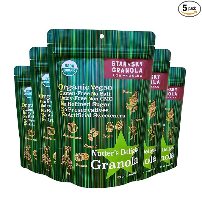 Star Sky Granola Pack of 5 (NUTTER'S DELIGHT GRANOLA)