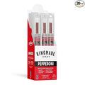 Kingmade Jerky Pepperoni Flavor Meat Snack Sticks Gluten Free Low Carb Natural Protein Snacks with No Nitrites &amp No MSG 20 Pack 1oz sticks