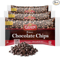 Gefen Vegan Semi Sweet Real Dark Chocolate Chips Dairy Free 9oz (3 Pack)Nut Free Lactose Free Kosher Great for Baking