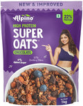 ALPINO Peanut Butter Super Oats Chocolate | 21% High Protein | Made with Rolled Oats Chocolate Peanut Butter &amp Cocoa | No Added Sugar &amp Salt | Gluten-Free | Vegan (35.2 oz)