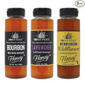 HONEY FEAST Best Sellers Trio - Gourmet Honey Gift Set - Includes 12oz Bourbon Lavender and Wildflower Honey - Ideal for Holiday Gifting