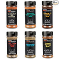 Steven Raichlen's Planet Barbecue Gourmet BBQ Rubs &amp Spices 6 Pack- Grill Seasonings with Worldwide Influenced Flavors- Grilling Gift for Men &amp Women - Valentine's Day Cooking Gift Set Made in