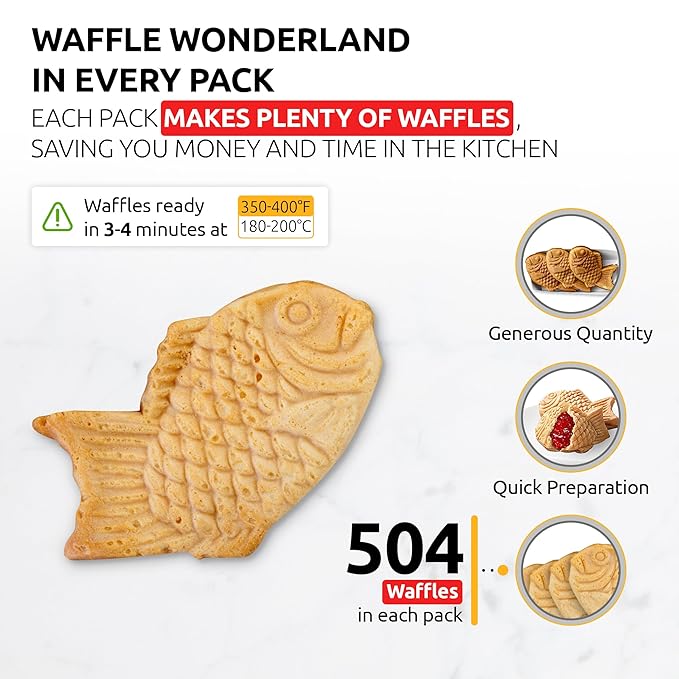 OldSoul Professional Taiyaki Waffle Mix | GLUTEN FREE | Crispy | Vanilla Flavor | 30 Lbs | 504 Waffles (30 Lbs Gluten Free)