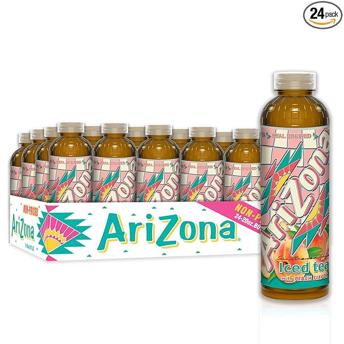 AriZona Peach Tea 20 Fl Oz (Pack of 24)